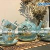 Quà tặng Tân Gia Khai Trương - Bộ Bình Trà Dáng Bưởi Cát Tường Vàng Kim