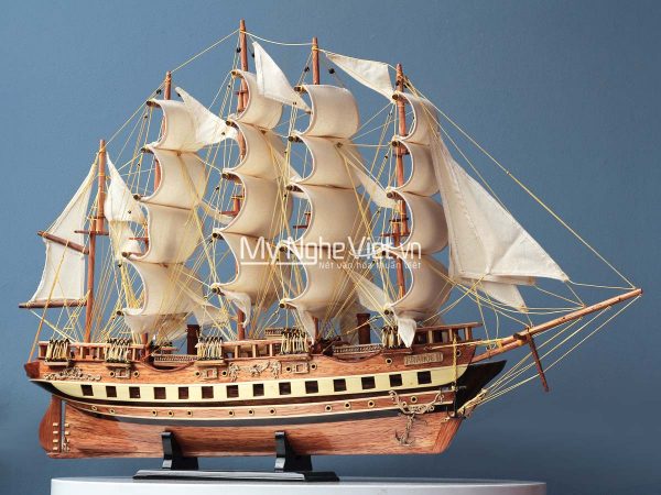 Quà tân gia khai trương - Mô hình thuyền buồm France II thân 60cm