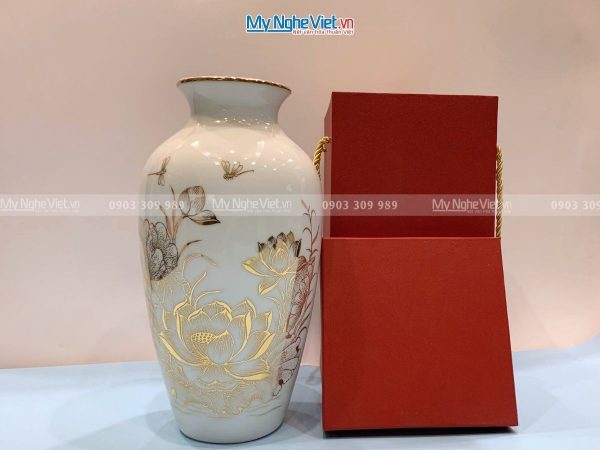 Quà Tân Gia Khai Trương - Bình Hoa Gốm Thuận Buồm Xuôi Gió