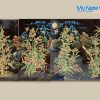 Quà Tân Gia - Bộ Tranh Sơn Mài Mai Lan Cúc Trúc Đắp Nổi