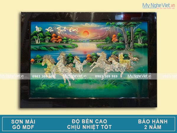 Quà Tân Gia Khai Trương - Tranh Sơn Mài Mã Đáo Thành Công